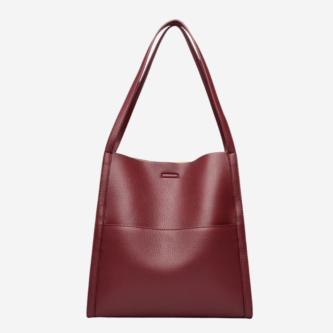 Mariah Women's Leather Zip Top Shoulder Bag, view 10