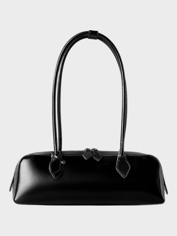 Luzia Women's Leather Double Zip Shoulder Bag, view 1