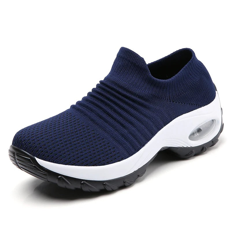 Pearl Women's Knit Slip On Trainers, view 8