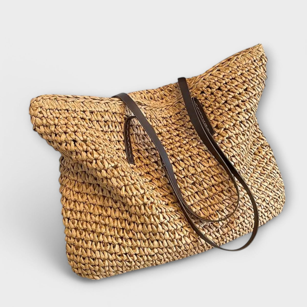 Rome Women's Woven Straw Handbag, view 1