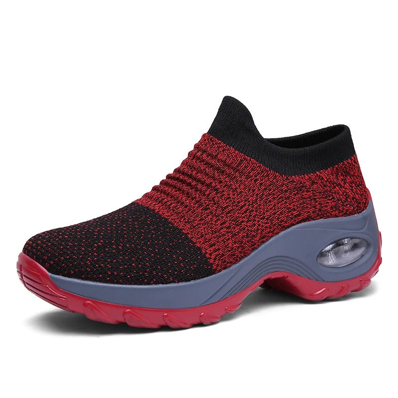 Pearl Women's Knit Slip On Trainers, view 2