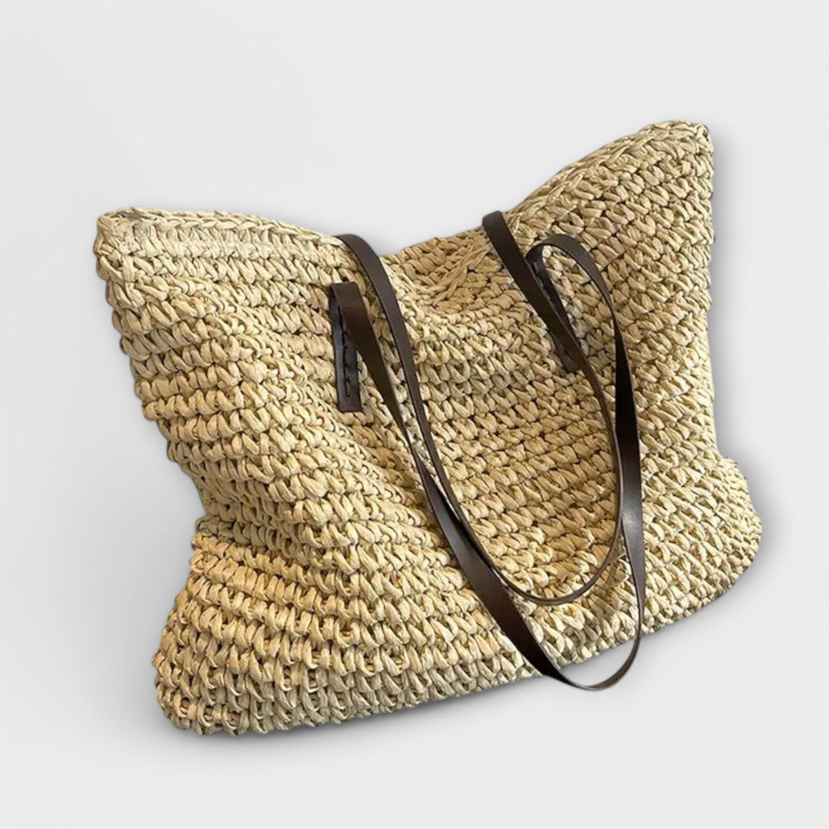 Rome Women's Woven Straw Handbag, view 4