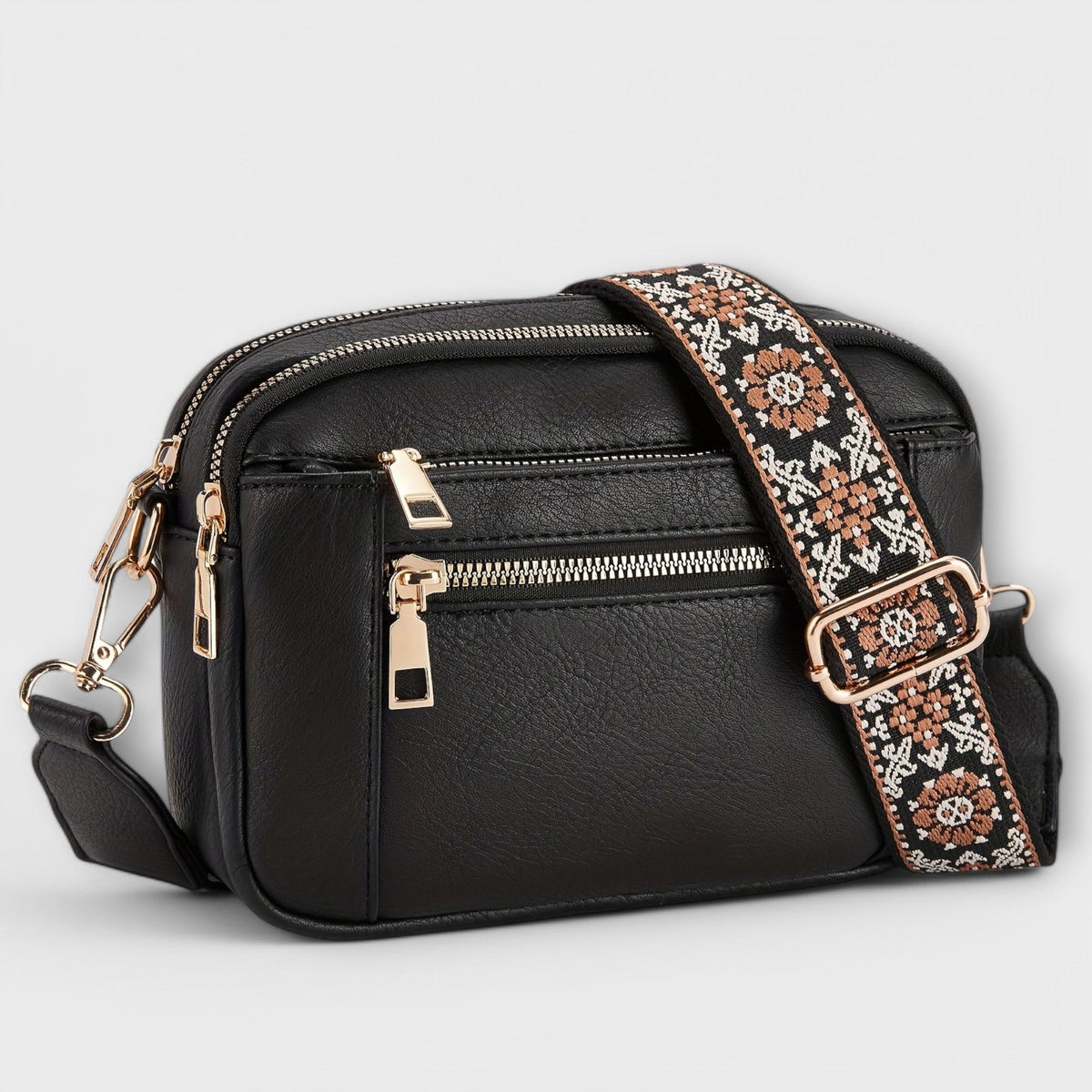 Elain Women's Retro Faux Leather Crossbody Bag, view 5