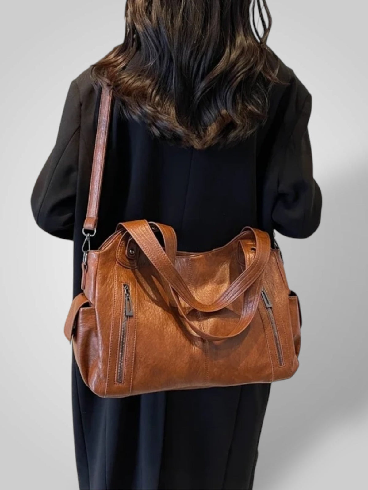 Savannah Women's Faux Leather Shoulder Bag, view 9