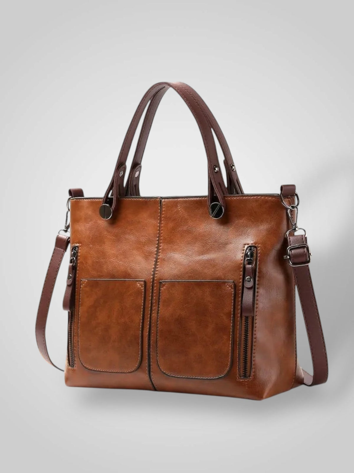 Aria Women's Leather Flap Shoulder Bag, view 7