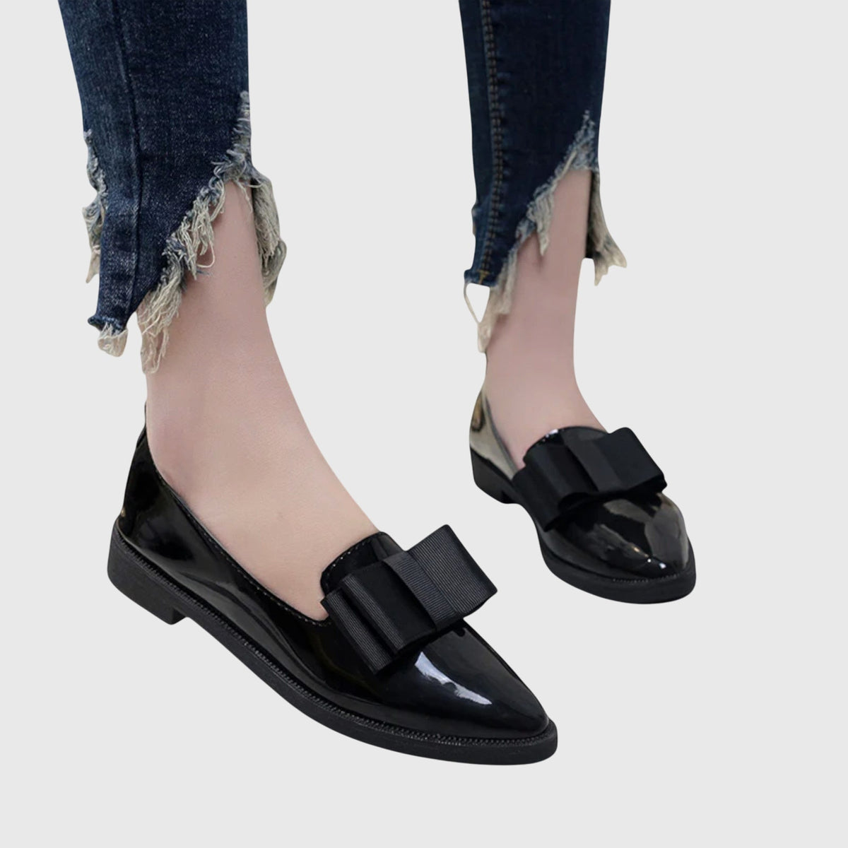 Anya Women's Rounded Toe Flat Heel Loafers, view 1