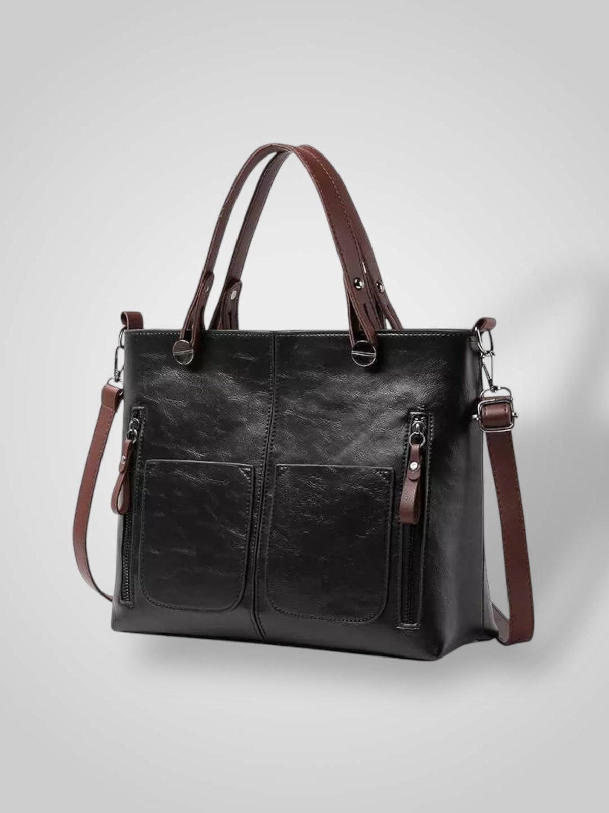 Aria Women's Leather Flap Shoulder Bag, view 8