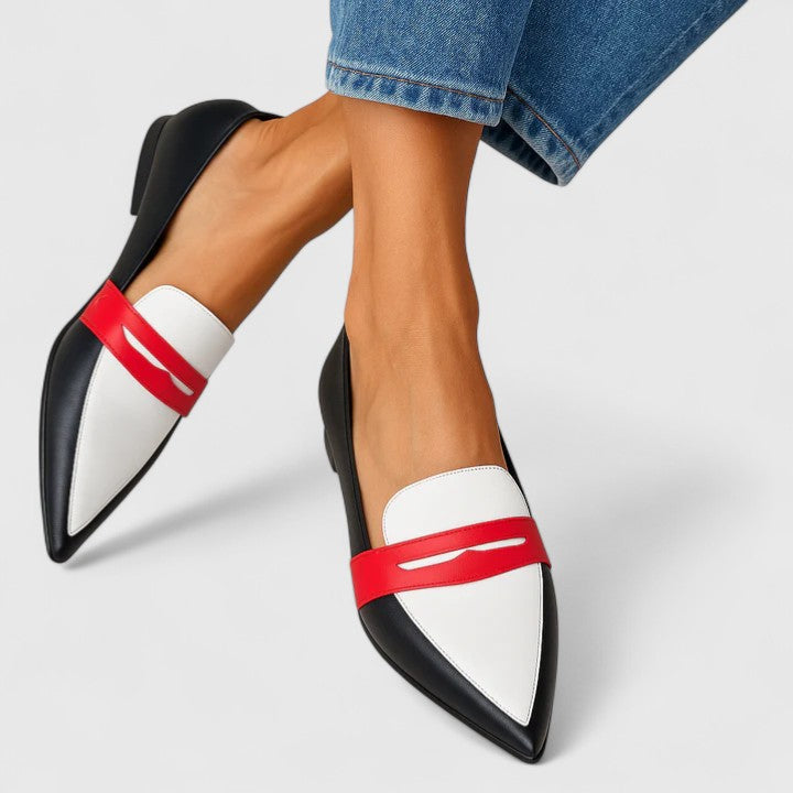 Lhyzeth Women's Pointed Toe Slip On Loafers, view 1