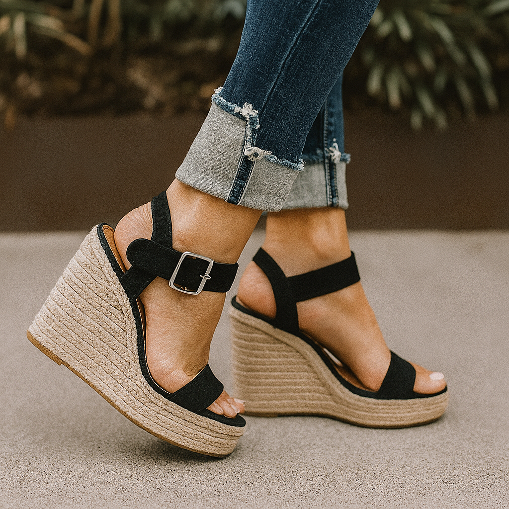 Beatrice Women's Open Toe Wedge Sandals, view 2