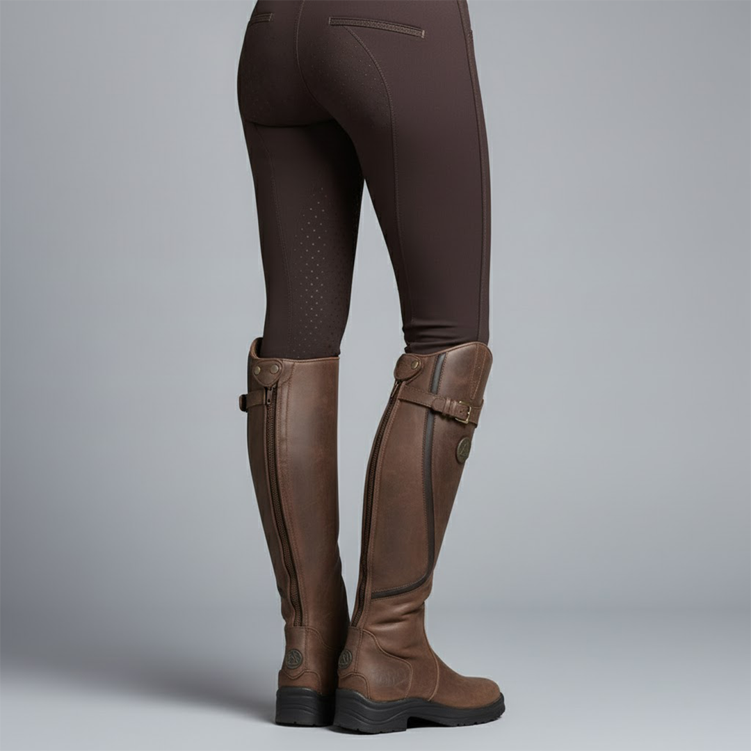 Orla Women's Leather Riding Boots, view 2