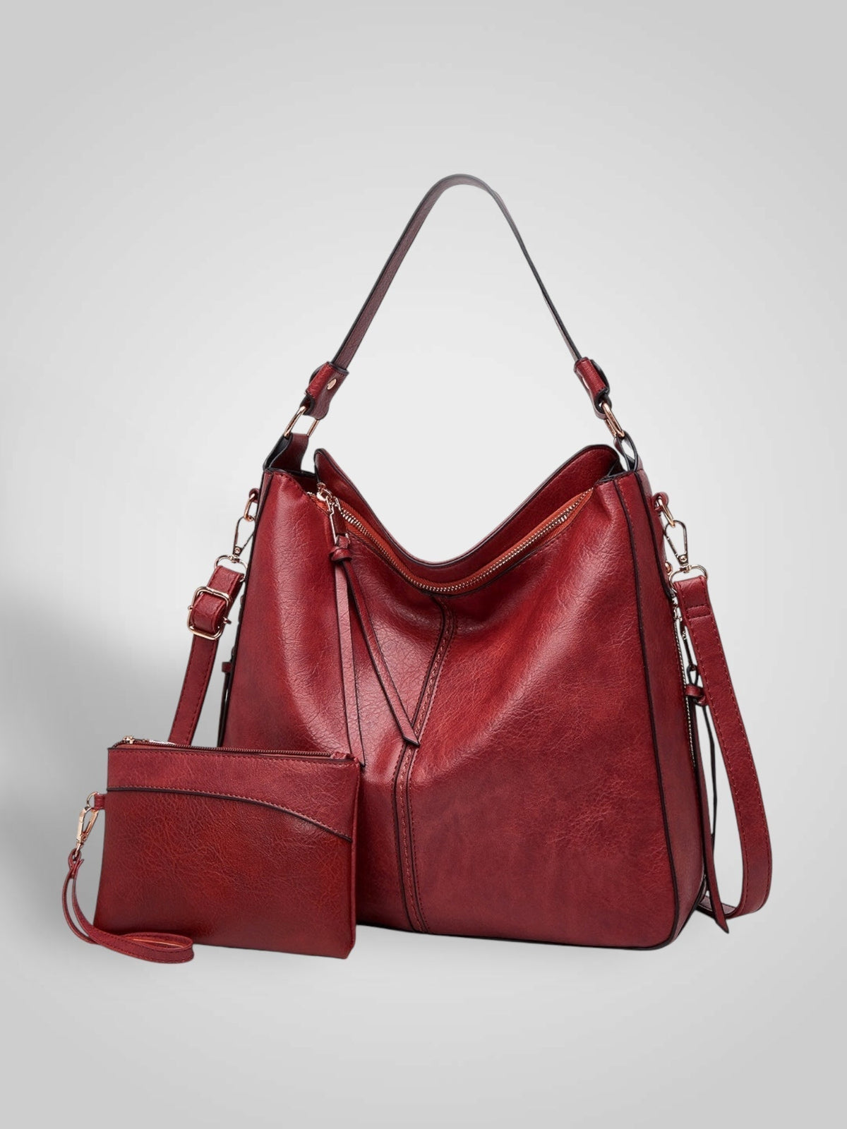 Souf Women's Faux Leather Hobo Bag, view 5