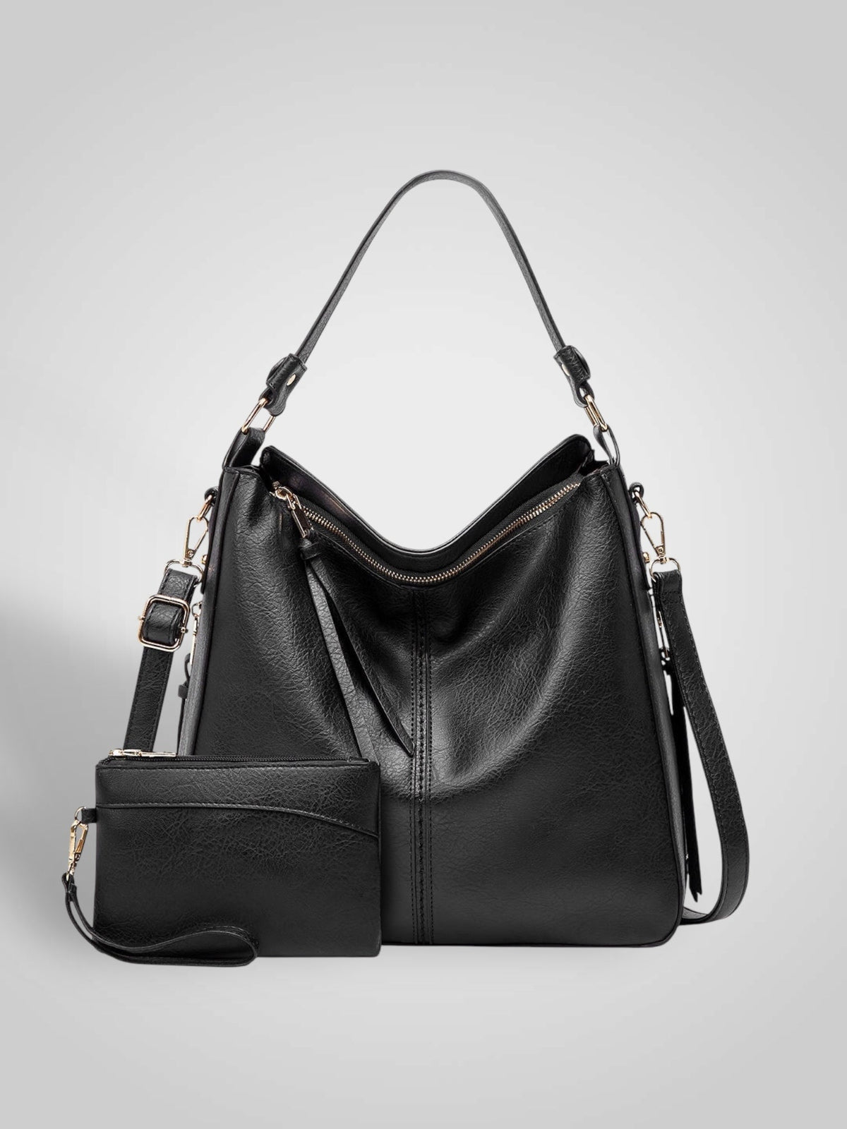 Souf Women's Faux Leather Hobo Bag, view 2