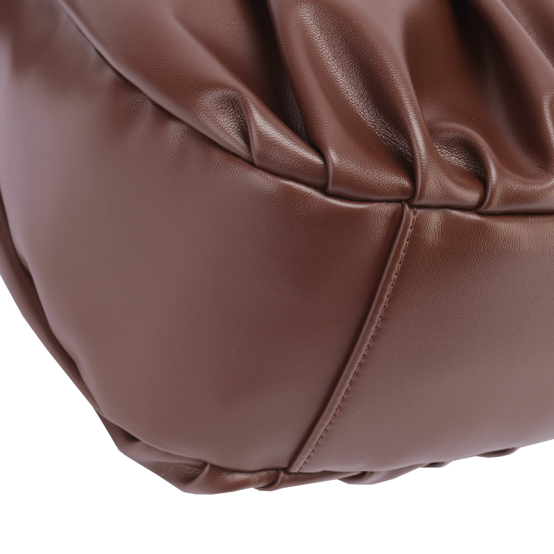 Chara Women's Croissant Shaped Faux Leather Crossbody Bag, view 13