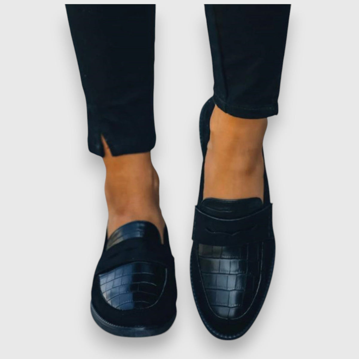 Mariluz Women's Black Slip On Loafers, view 3