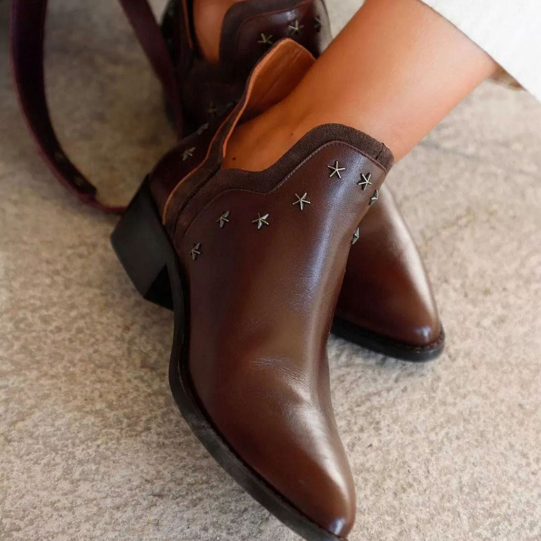 Bryony Women's Studded Pointed Toe Western Boots, view 1