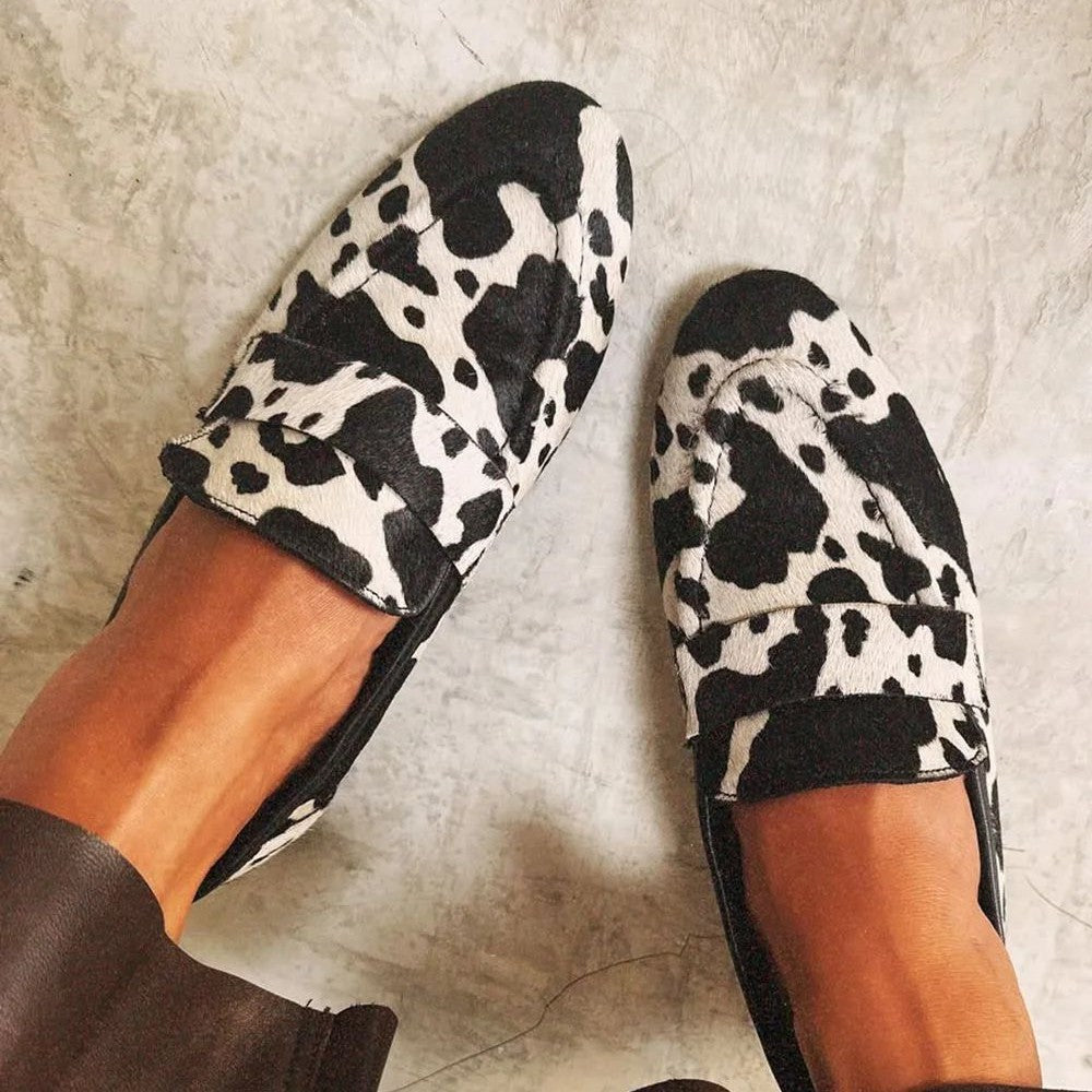 Brynn Women's Animal Print Slip On Loafers, view 2