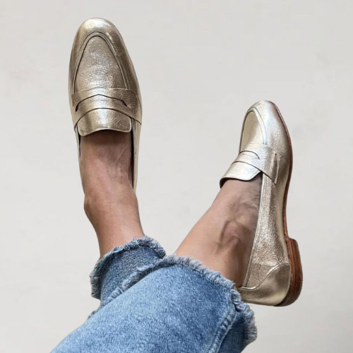 Danielle Women's Patchwork Loafers, view 2