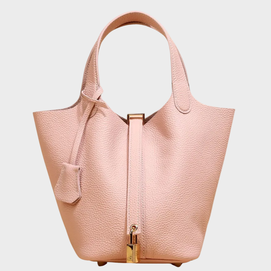 Kate Women's Pebbled Texture Lock Detail Handbag, view 22