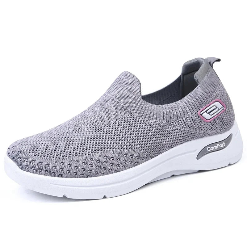 Billie Women's Slip On Knit Trainers, view 1