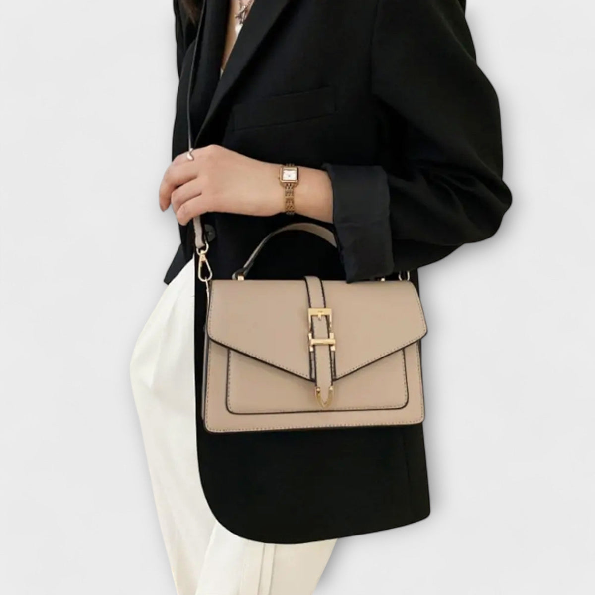 Polia Women's Faux Leather Flap Shoulder Bag, view 2
