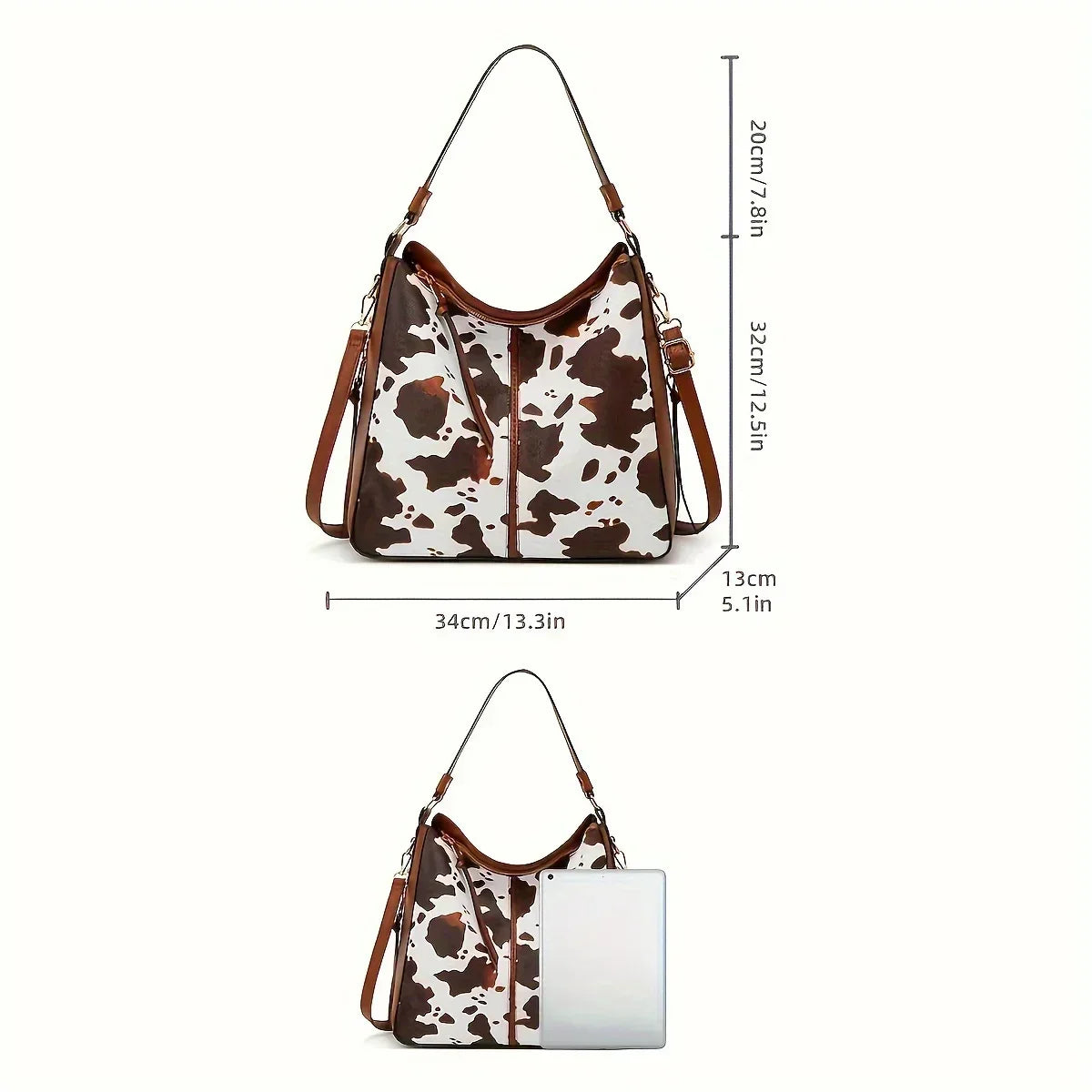 Evengelia Women's Printed Tote Bag With Wristlet, view 4