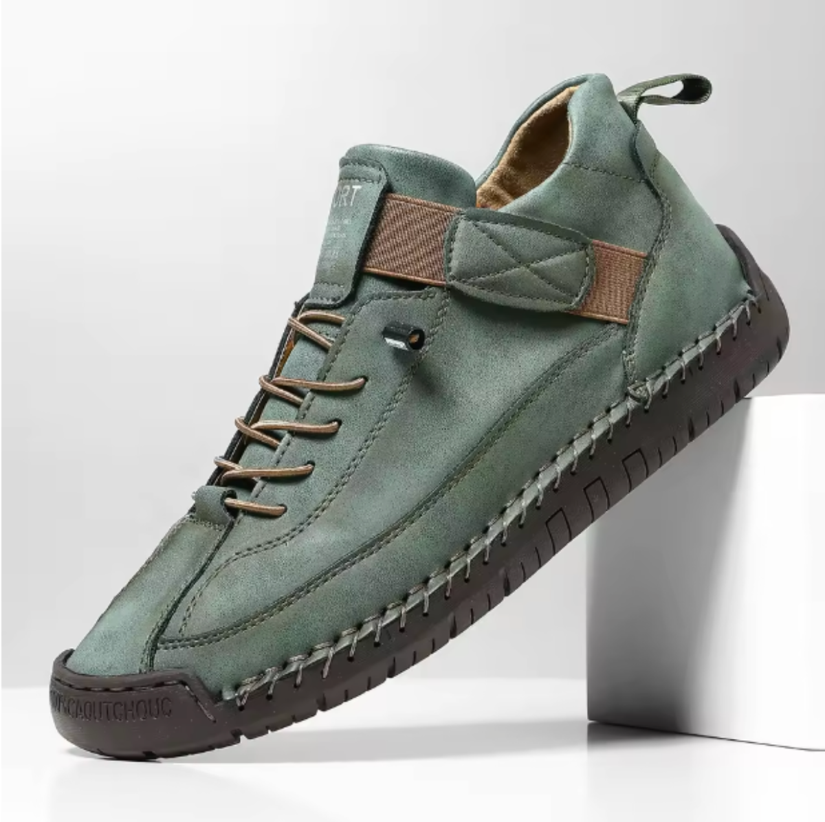 Emiline Women's Slip On Leather Trainers, view 11