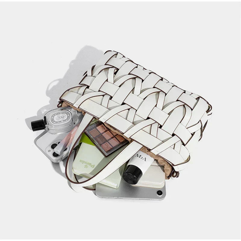 Annita Women's Woven Top Handle Handbag, view 2