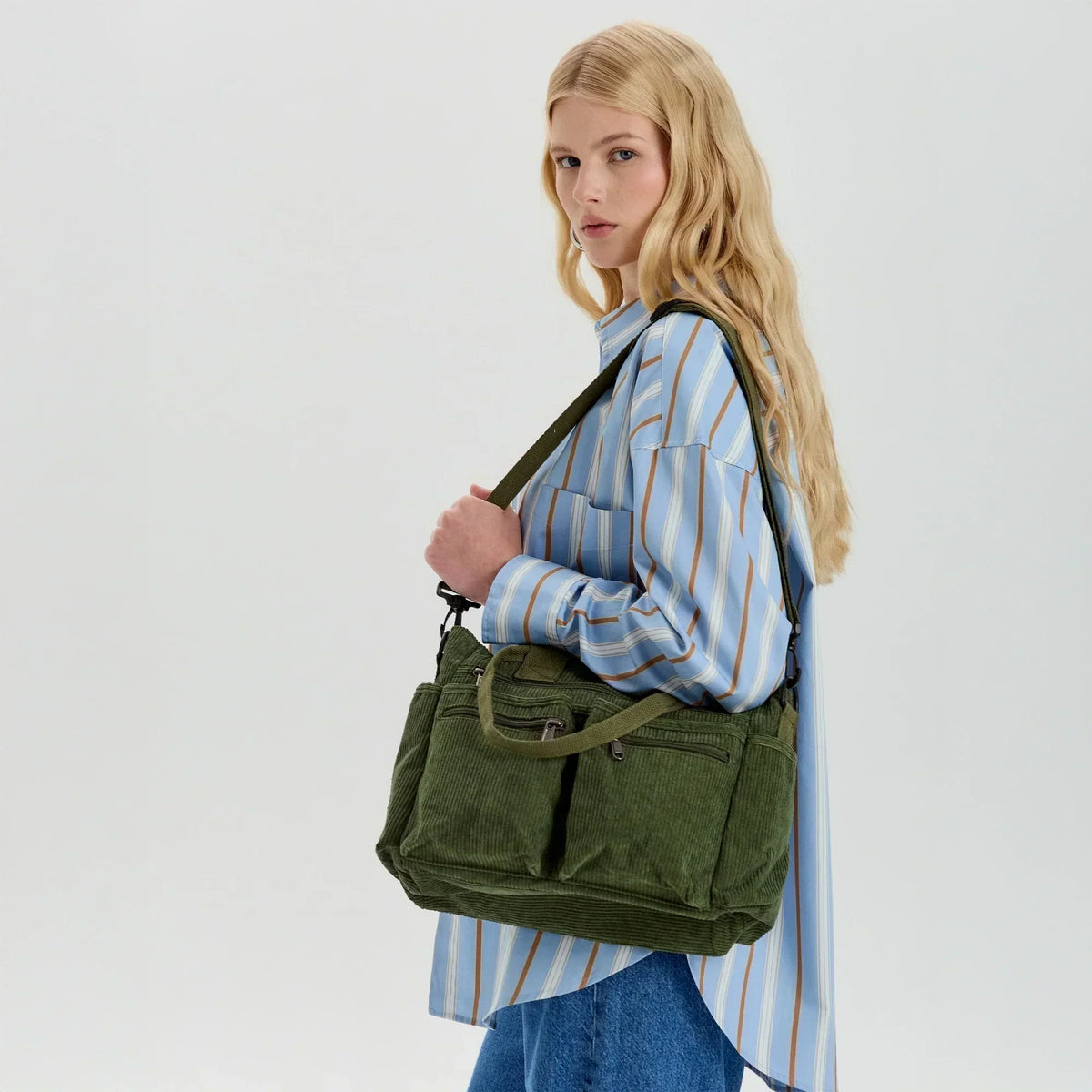 Kanna Women's Corduroy Crossbody Bag, view 5