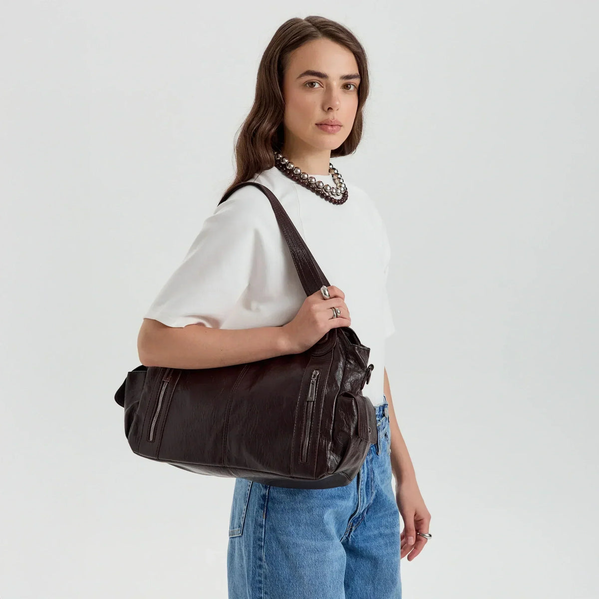Launa Women's Faux Leather Crossbody Bag, view 15