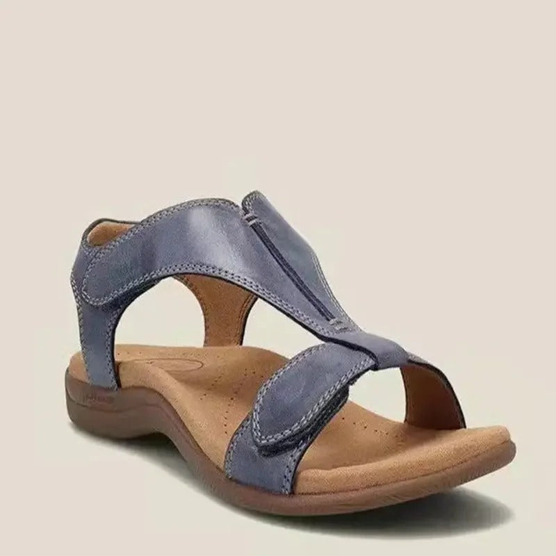 Ottilie Women's Cross Strap Open Toe Flat Sandals, view 1