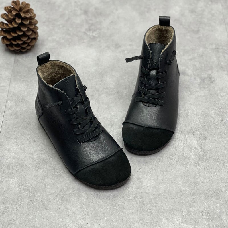 Tess Women's Lace Up Round Toe Ankle Boots, view 9