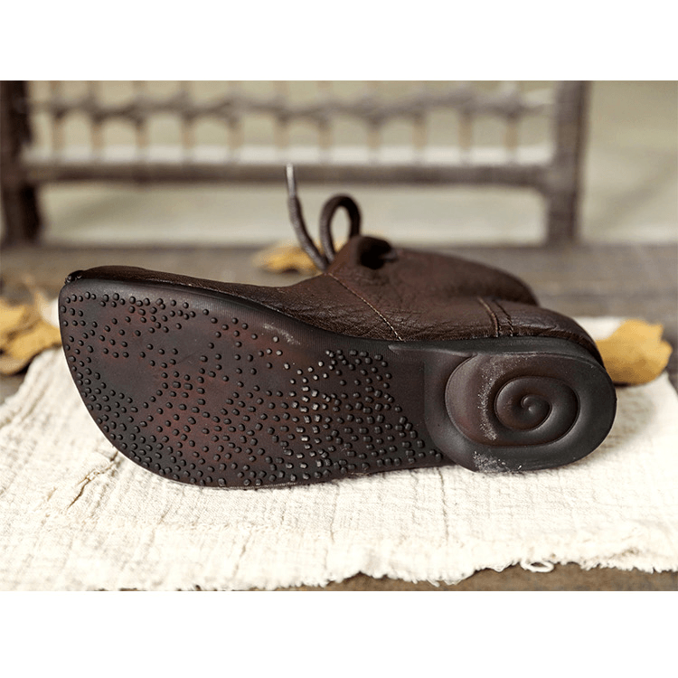 Liv Women's Faded Finish Lace Up Ankle Boots, view 7
