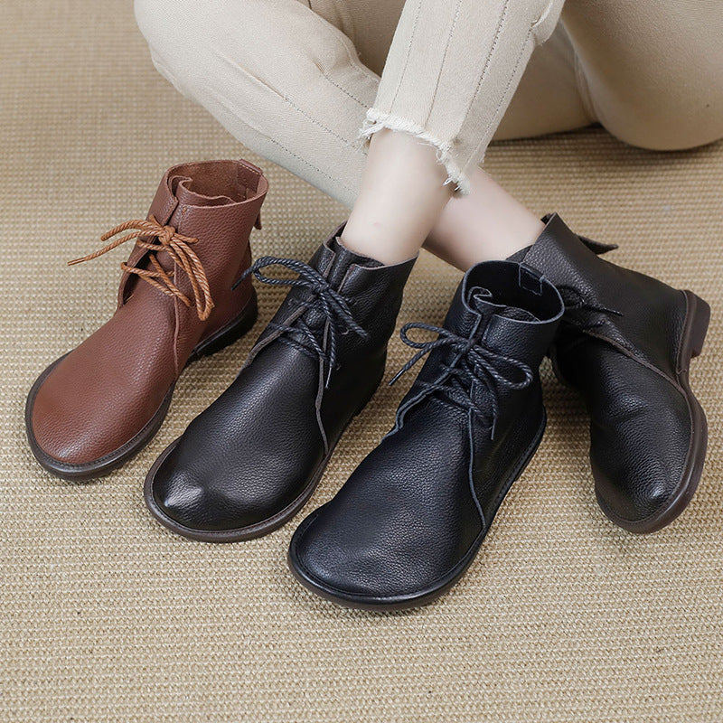 Laurel Women's Round Toe Lace Up Ankle Boots, view 5