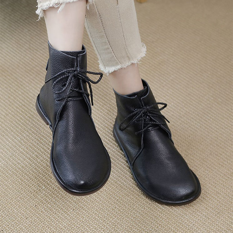 Laurel Women's Round Toe Lace Up Ankle Boots, view 6