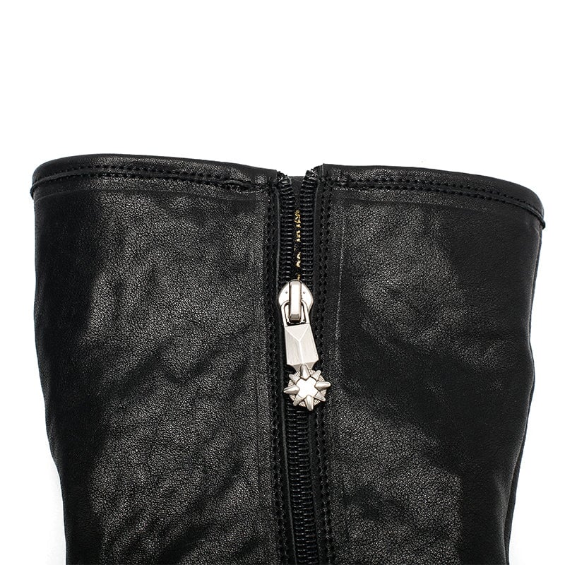 Annie Women's Back Zip Leather Mid Calf Boots, view 9