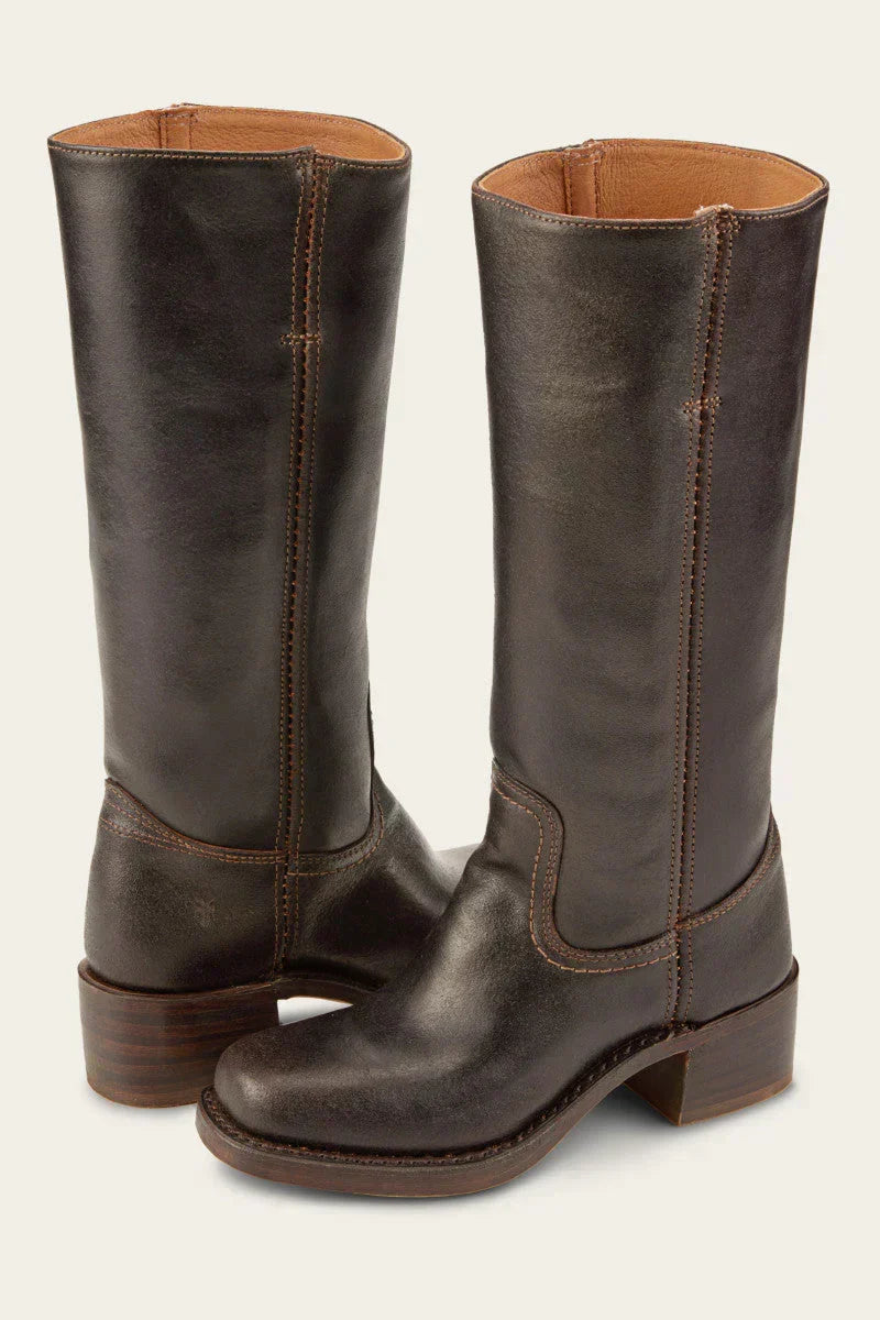 Clara Women's Pointed Toe Stitched Leather Western Boots, view 8