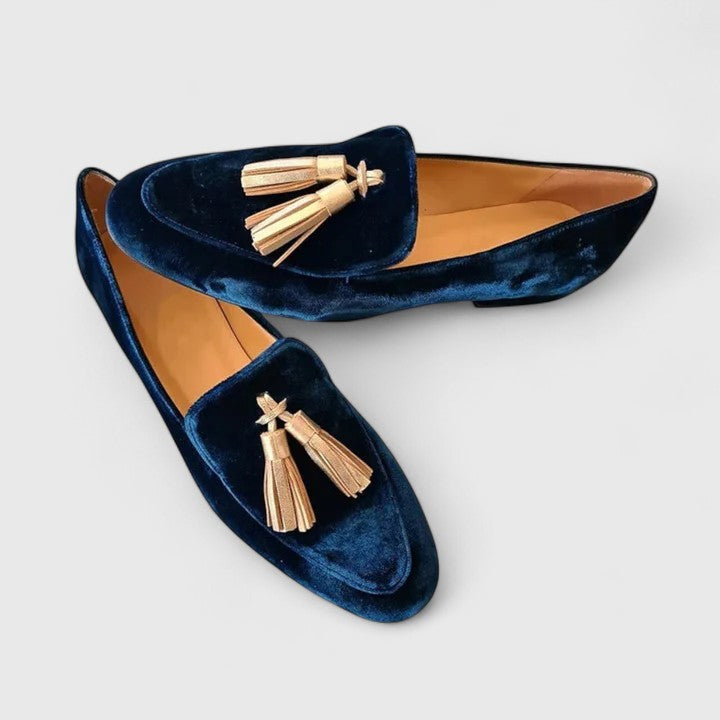 Alessyra Women's Slip On Tassel Loafers, view 2