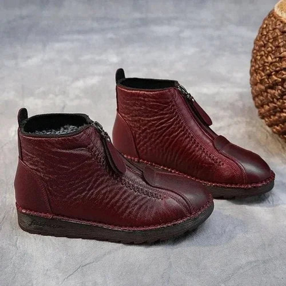 Esme Women's Fleece Lined Leather Ankle Boots, view 4
