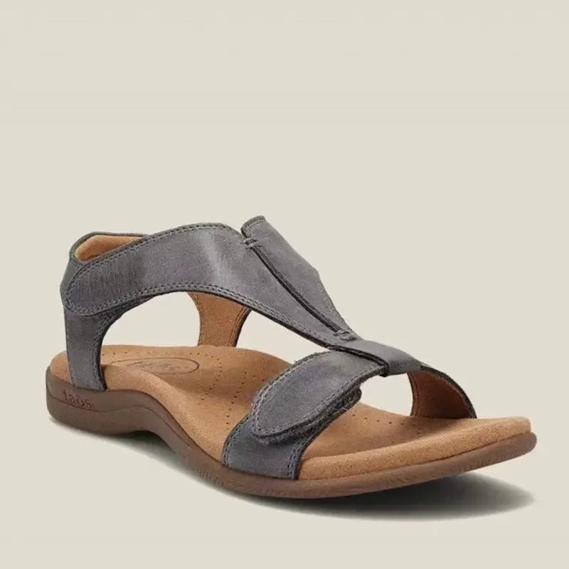 Ottilie Women's Cross Strap Open Toe Flat Sandals, view 3