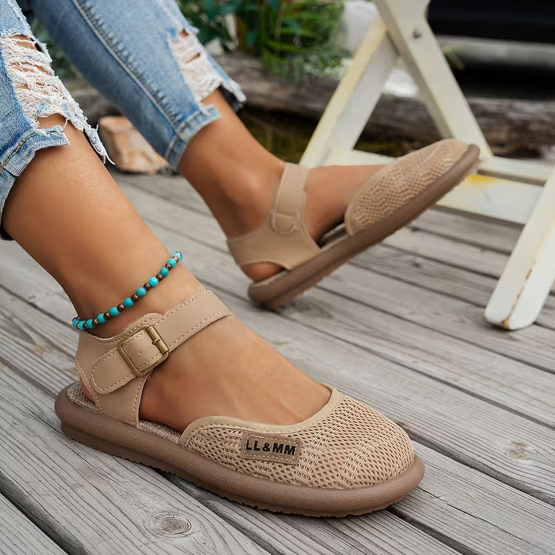 Helena Women's Closed Upper Level Sole Flat Shoes, view 5
