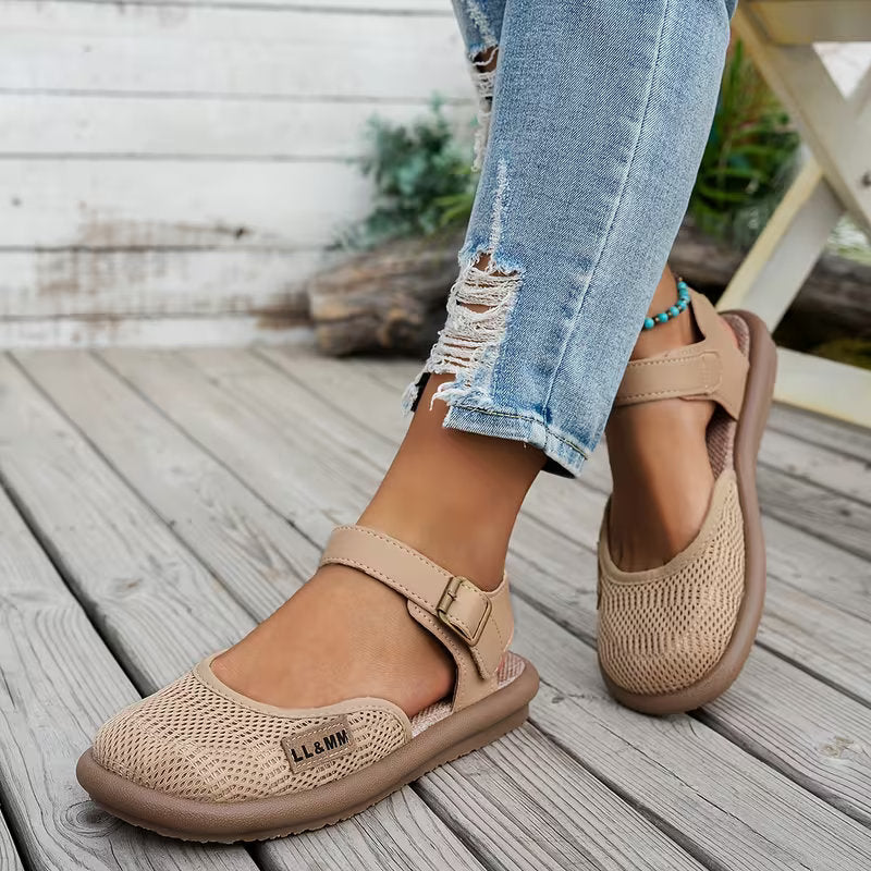 Helena Women's Closed Upper Level Sole Flat Shoes, view 8