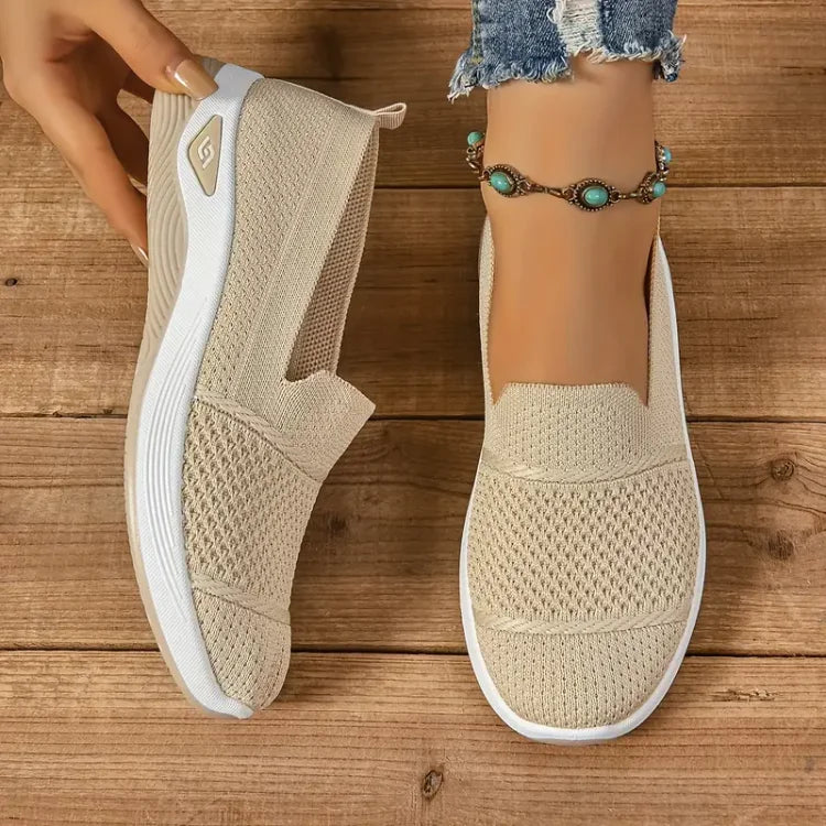 Juliet Women's Slip On Textile Trainers, view 7