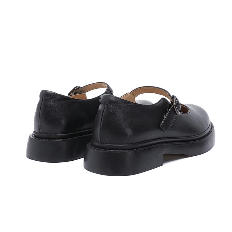 Ruby Women's Full Grain Leather Round Toe Mary Jane Shoes, view 8