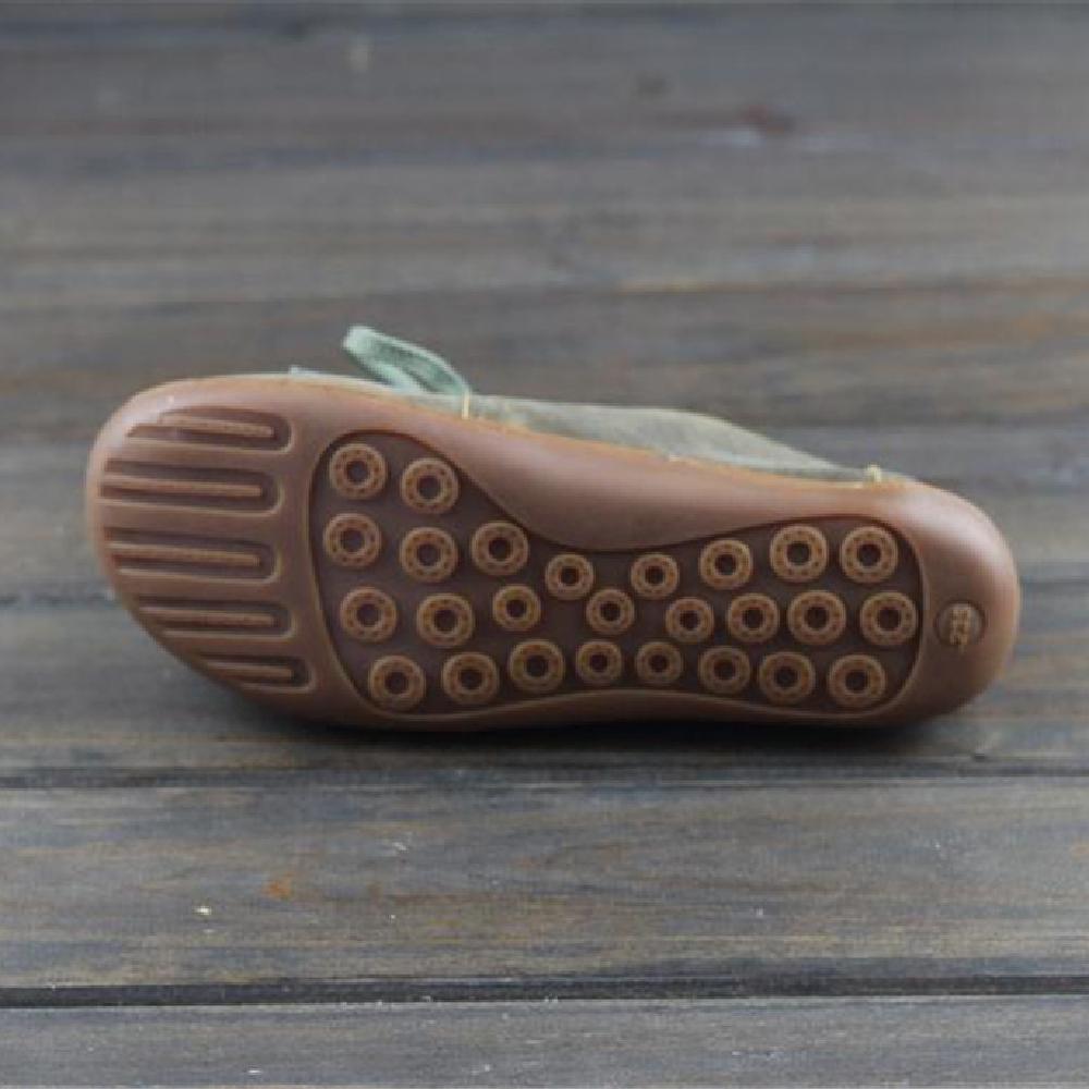 Rosa Women's Lace Up Leather Flat Shoes, view 2