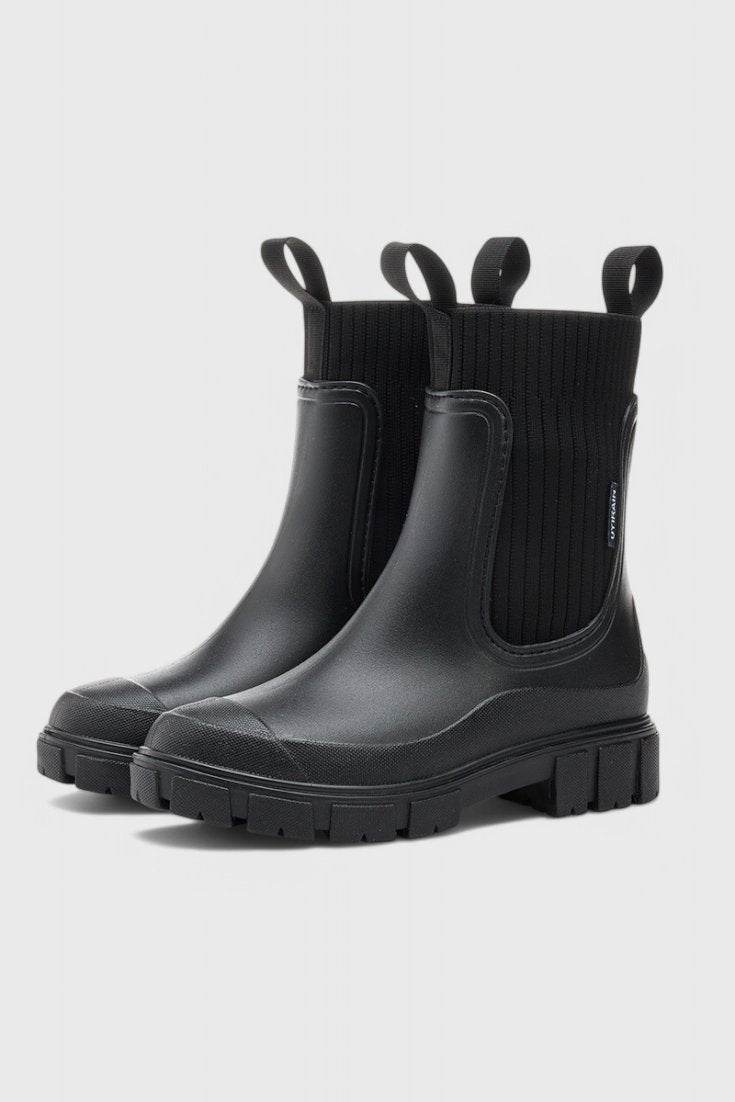 Poppy Women's Ribbed Pull On Chelsea Boots, view 2
