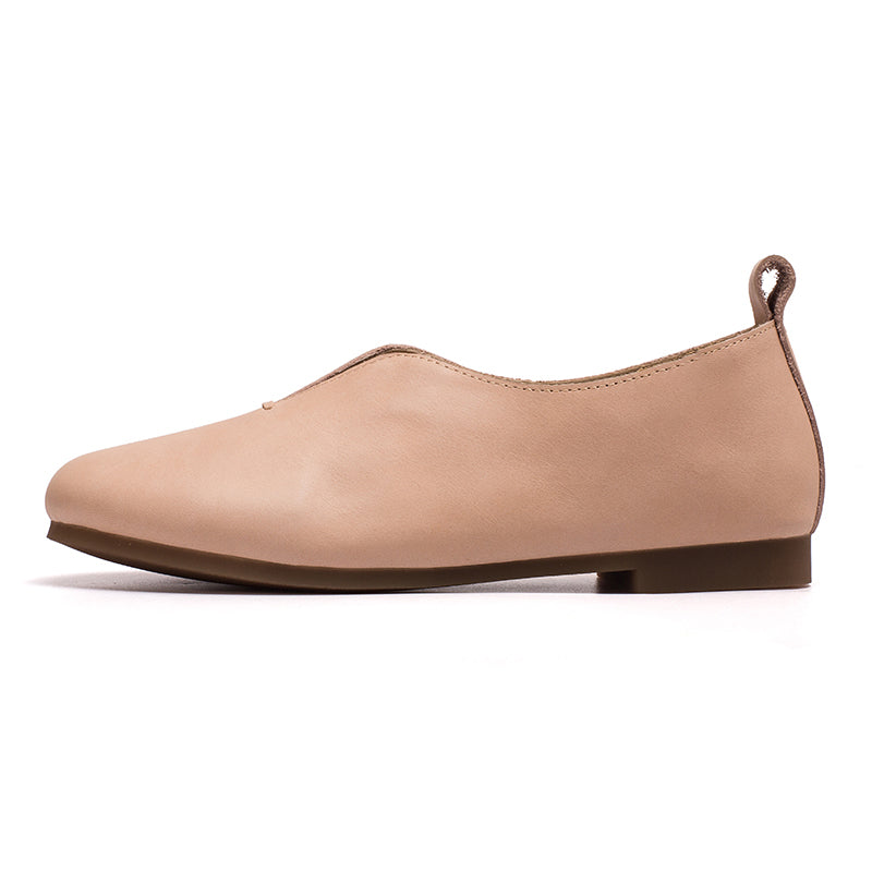 Maud Women's Flat Slip On Leather Loafers, view 6
