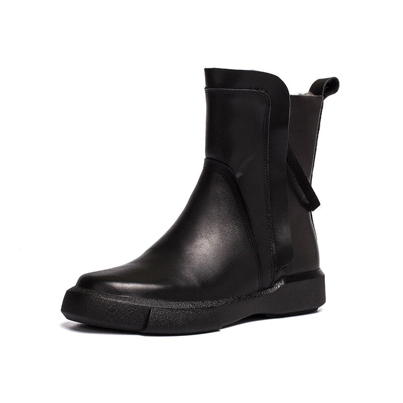 Elodie Women's Waxed Leather Double Zip Chelsea Boots, view 17