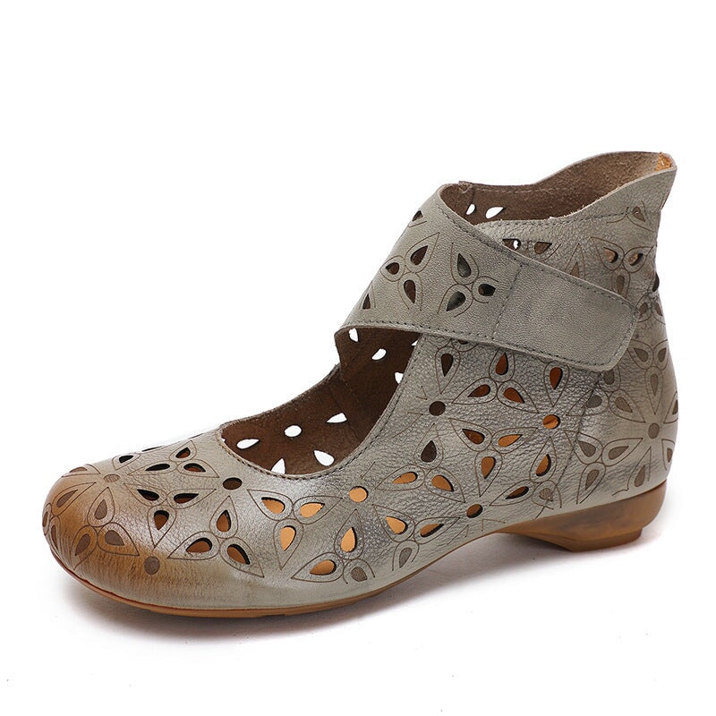 Tilda Women's Cut Out Leather Ankle Boots, view 7