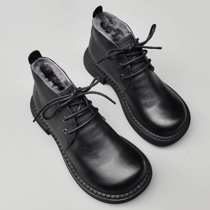 Ariel Women's Lace Up Derby Leather Ankle Boots, view 9