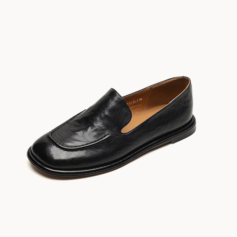 Ava Women's Slip On Sheepskin Flat Loafers, view 11